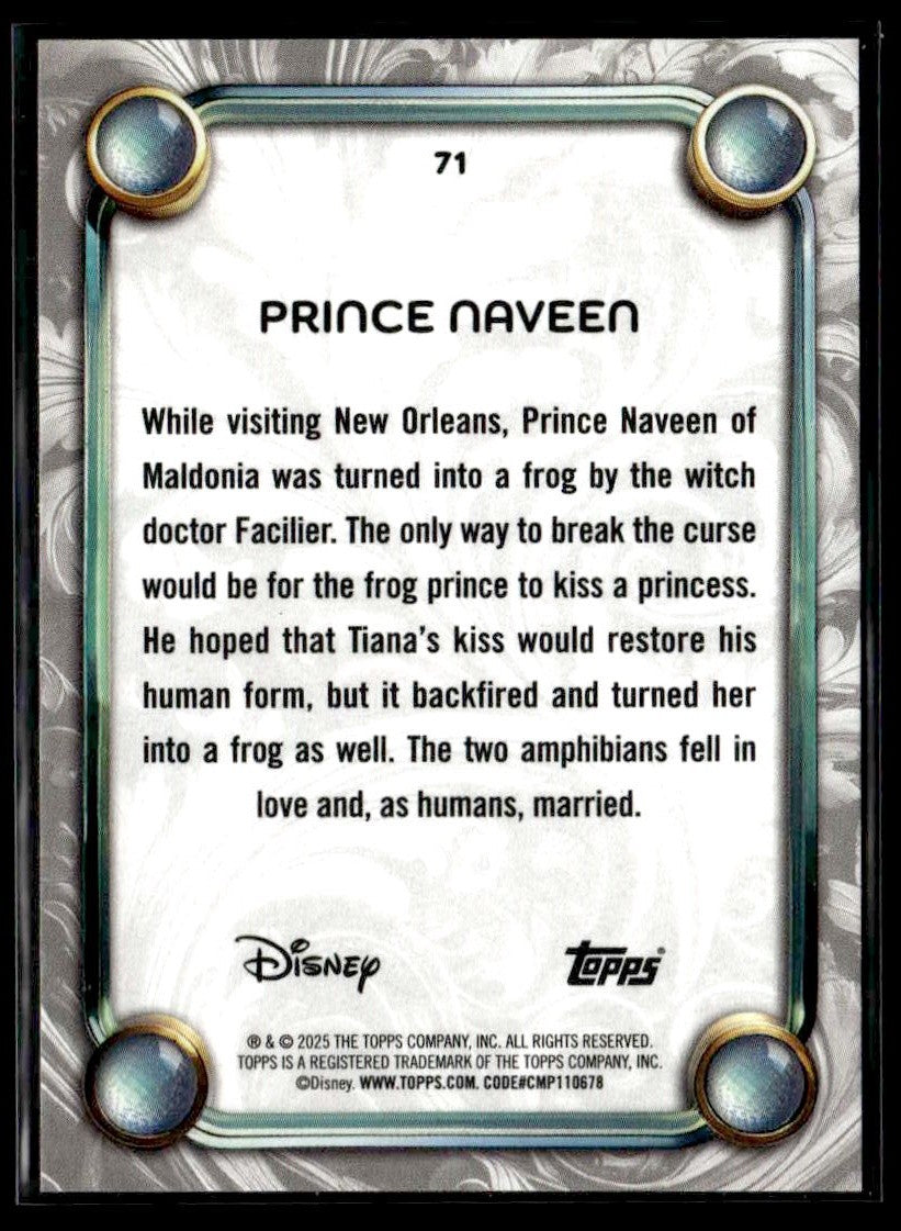 2025 Topps Disney Wonder #71 Prince Naveen