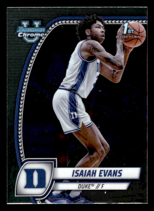 2024-25 Bowman University Chrome #27 Isaiah Evans
