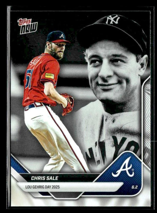 2025 Topps Now Lou Gehrig Day: Presented by Sarah Langs #LGD-CS Chris Sale