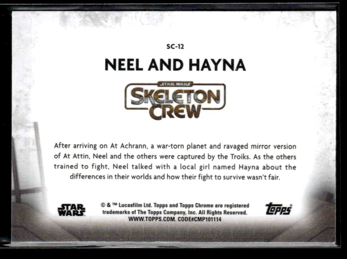 π Neel And Hayna β 2025 Topps Chrome Star Wars Refractor #SC-12 π