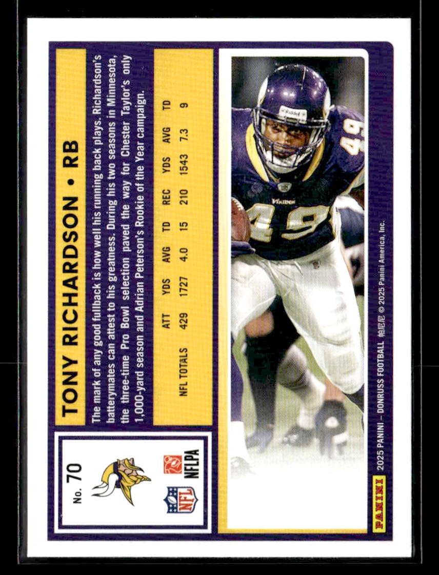 2025 Donruss #70 Tony Richardson