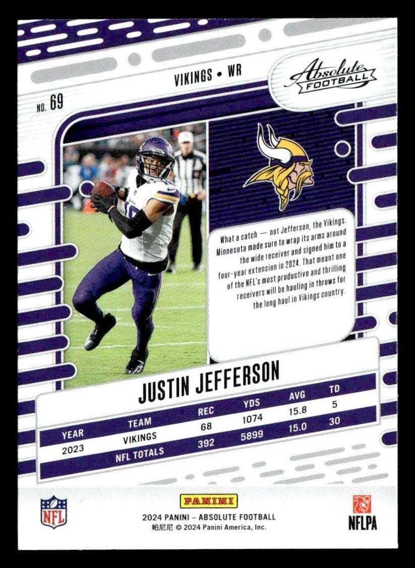 2024 Panini Absolute #69 Justin Jefferson Retail
