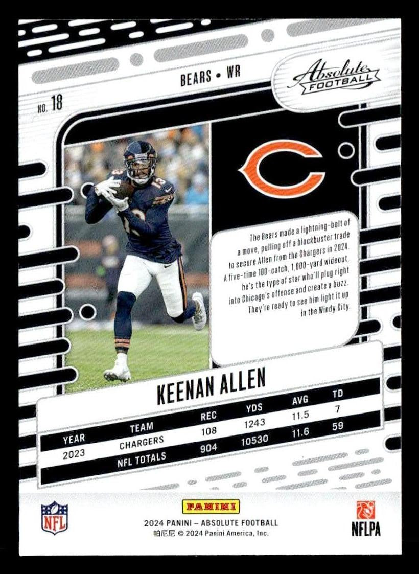 2024 Panini Absolute #18 Keenan Allen Retail