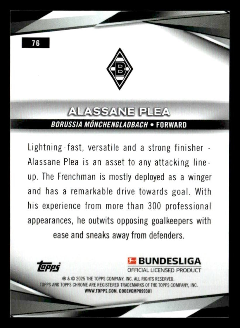 2024-25 Topps Chrome Bundesliga #76 Alassane Plea