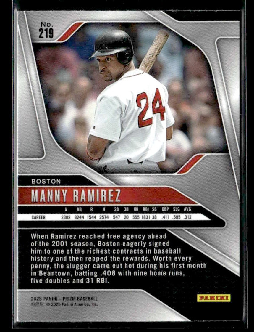 2025 Panini Prizm #219 Manny Ramirez