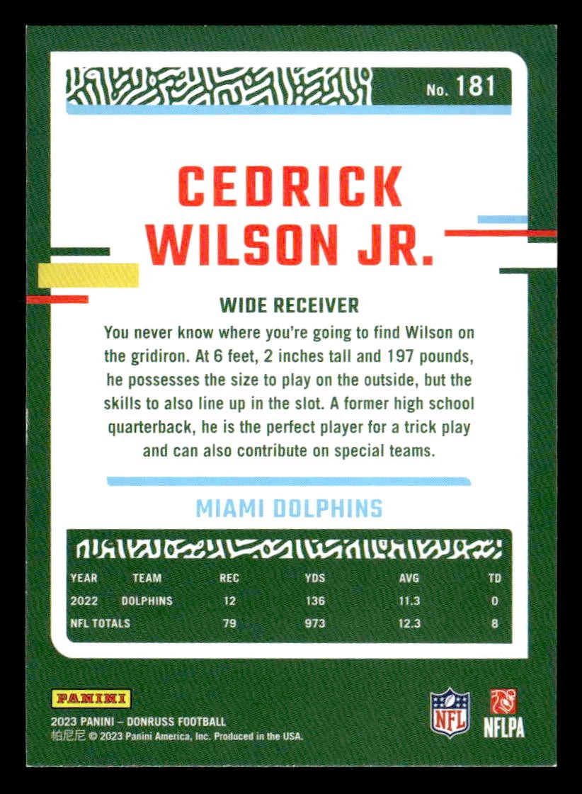 2023 Donruss #181 Cedrick Wilson Jr.