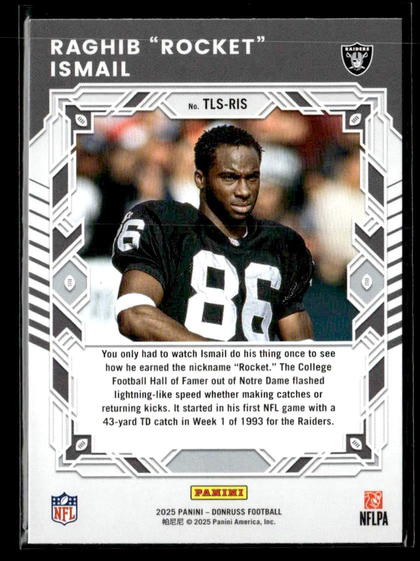 2025 Donruss #TLS-RIS Raghib "Rocket" Ismail Legend Series