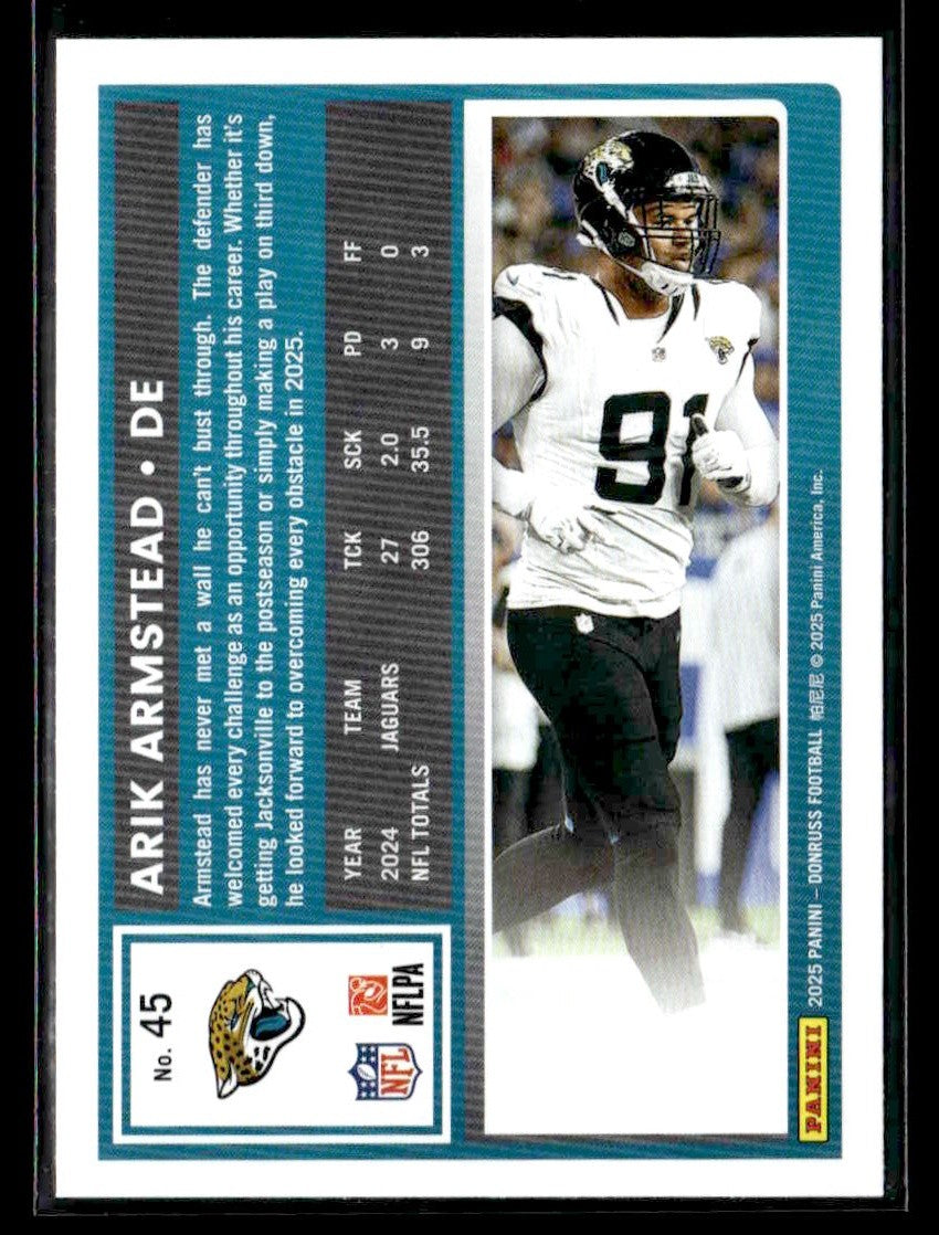 2025 Donruss #45 Arik Armstead