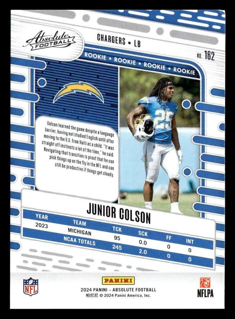 2024 Panini Absolute #162 Junior Colson Retail