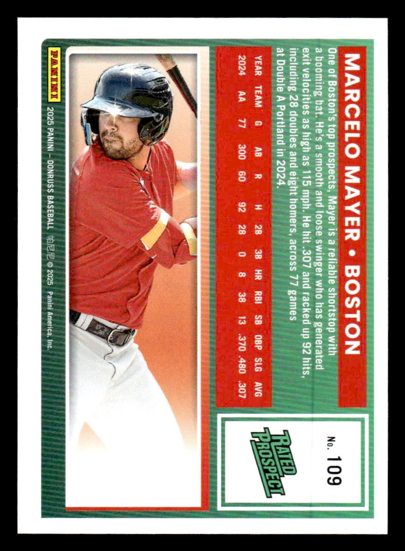 2025 Donruss #109 Marcelo Mayer