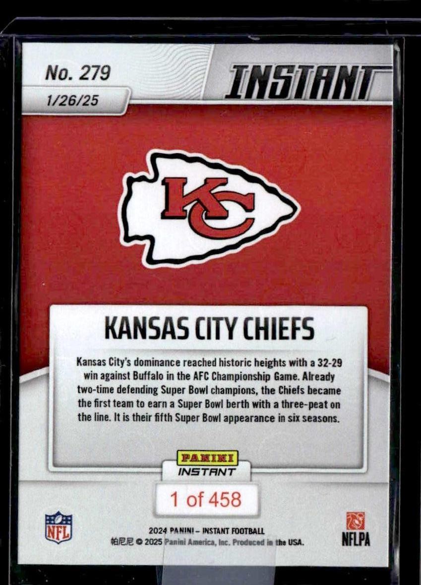 2024 Panini Instant NFL #279 Kansas City Chiefs