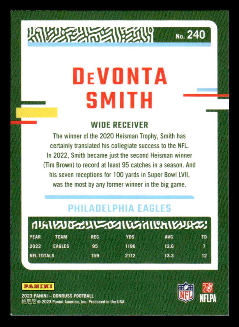 2023 Donruss #240 DeVonta Smith