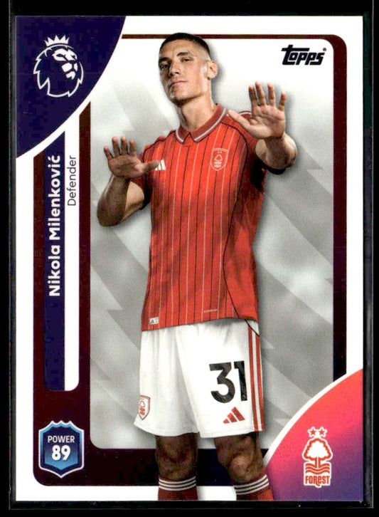 2025-26 Topps Premier League #237 Nikola Milenković