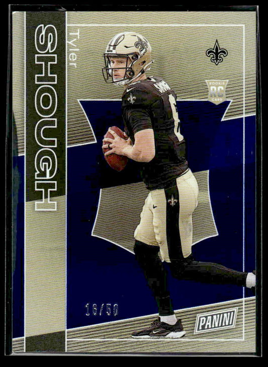 2025 Panini The National #RC17 Tyler Shough Silver Pack Blue #/50