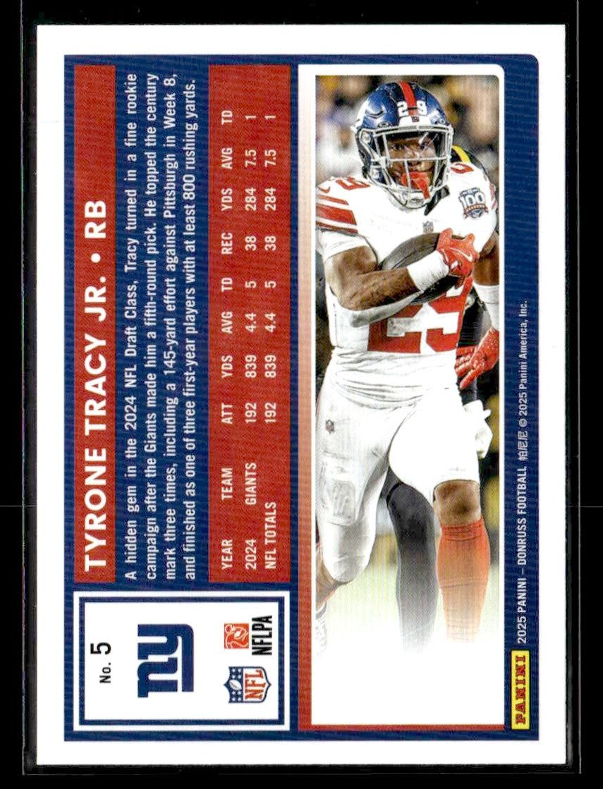 2025 Donruss #5 Tyrone Tracy