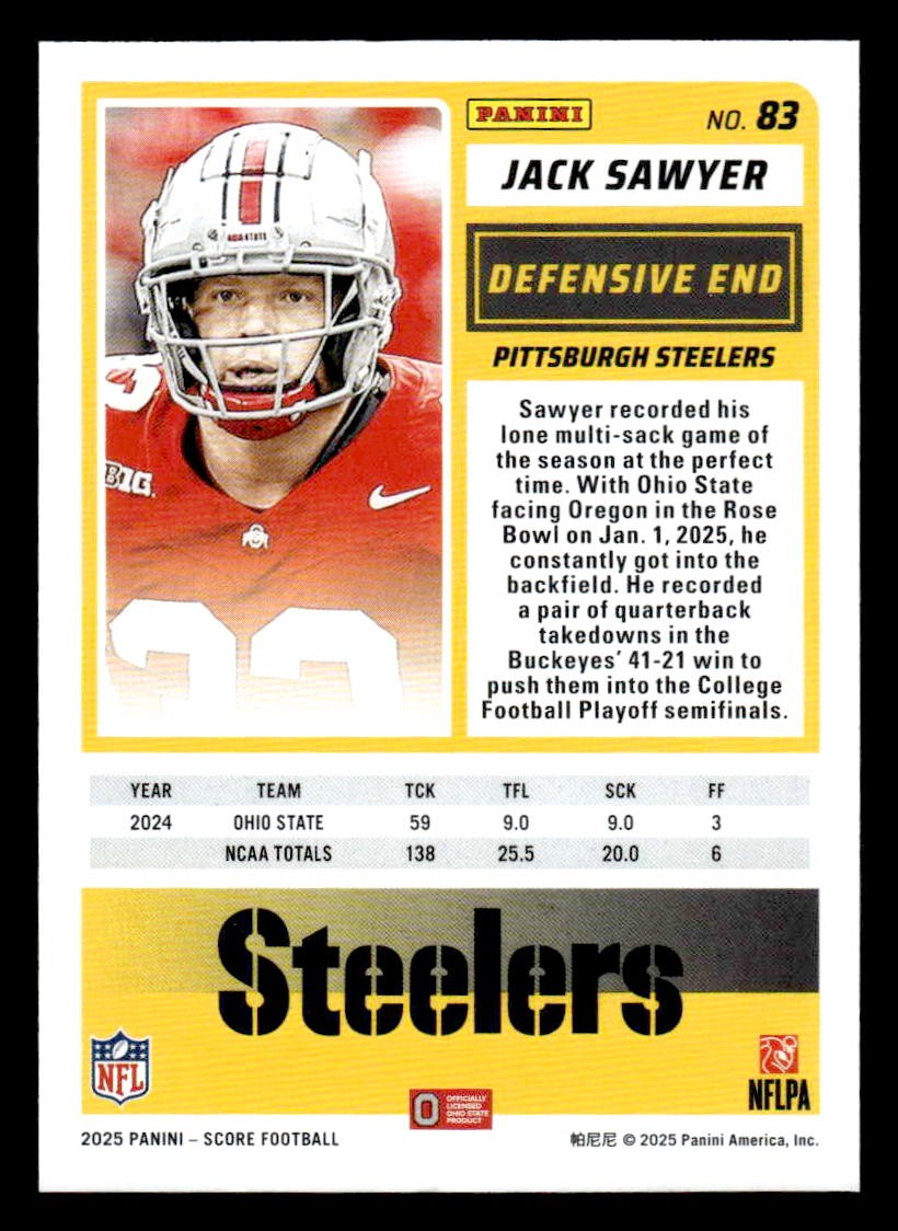 2025 Score #83 Jack Sawyer