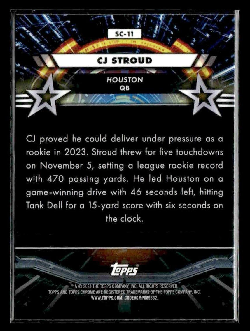 2024 Topps Chrome Cosmic #SC-11 CJ Stroud Star Command