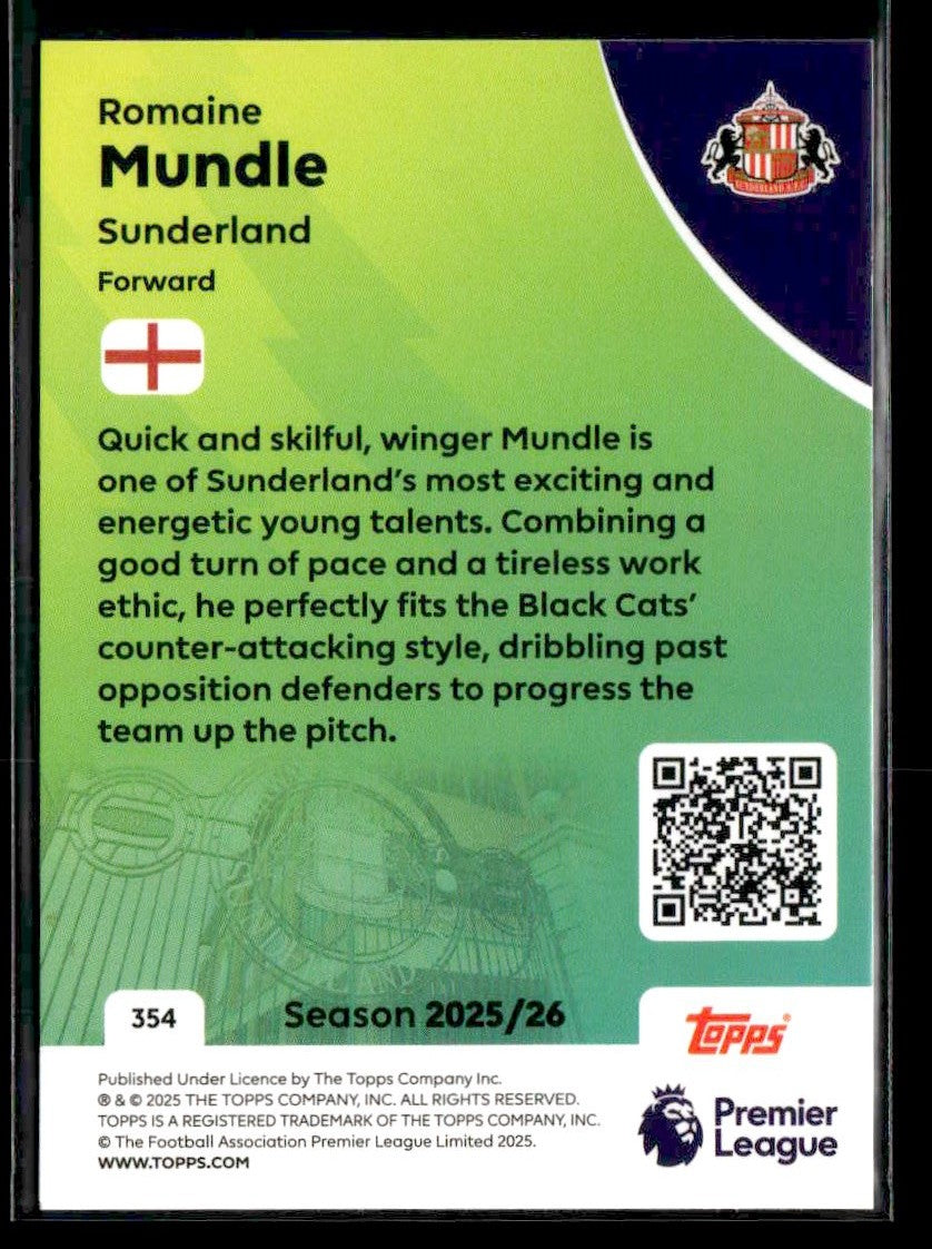 2025-26 Topps Premier League #354 Romaine Mundle