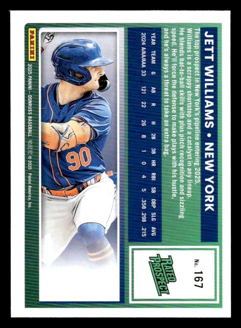 2025 Donruss #167 Jett Williams