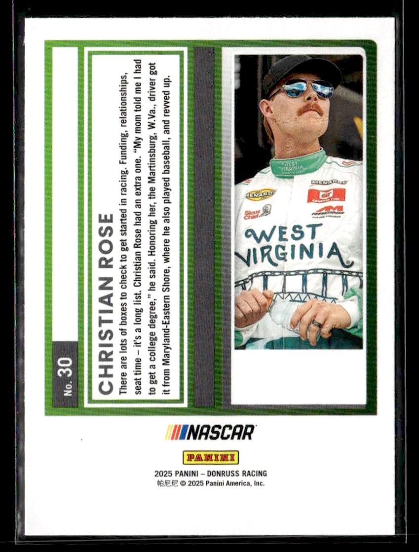 2025 Donruss #30 Christian Rose Red and Blue