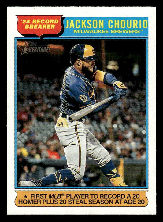 2025 Topps Heritage #5 Jackson Chourio