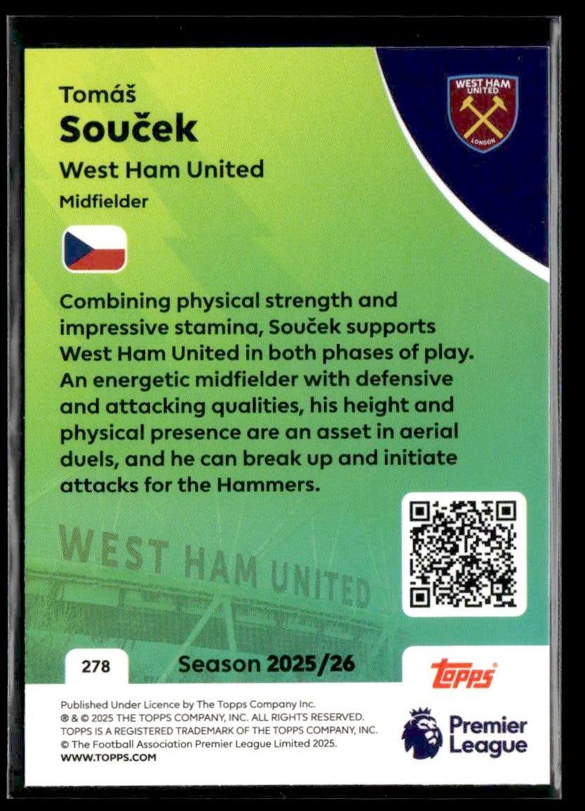 2025-26 Topps Premier League #278 Tomáš Souček