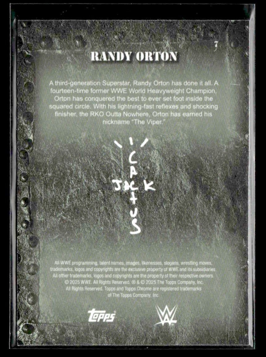 2025 Topps Chrome WWE x Cactus Jack #7 Randy Orton