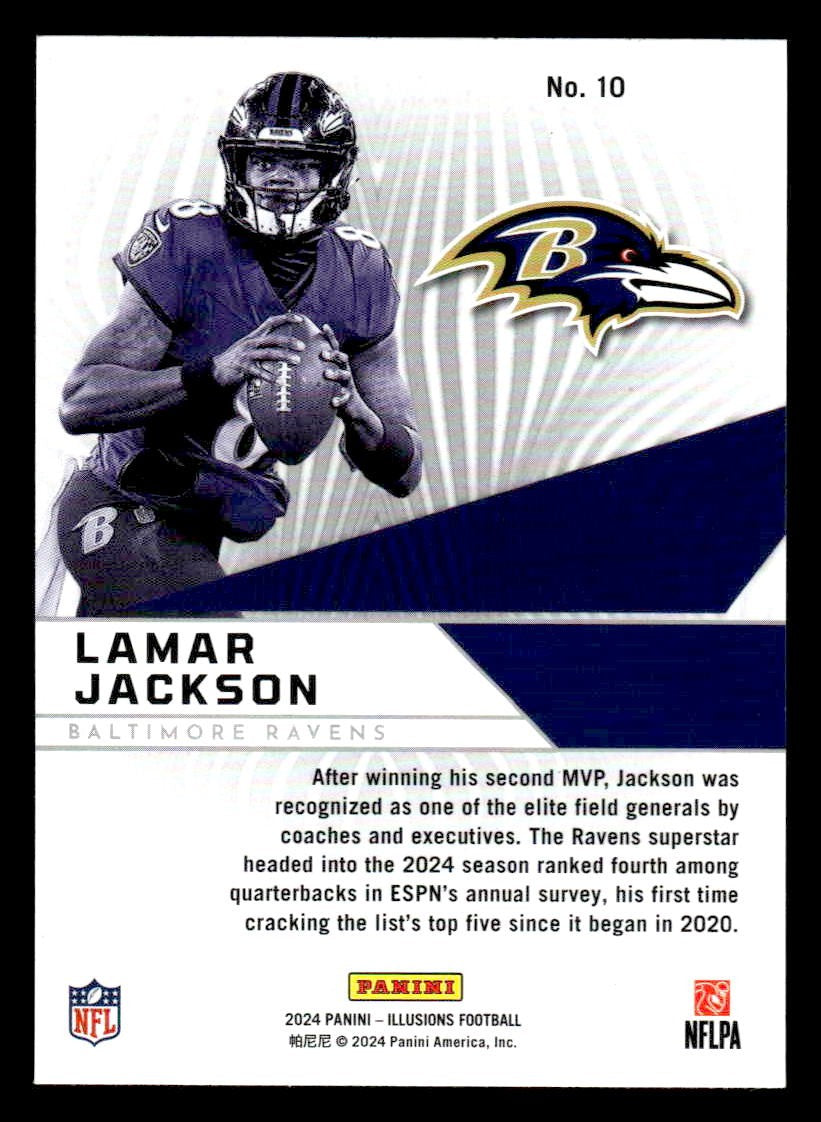 2024 Panini Illusions #10 Lamar Jackson Amazing