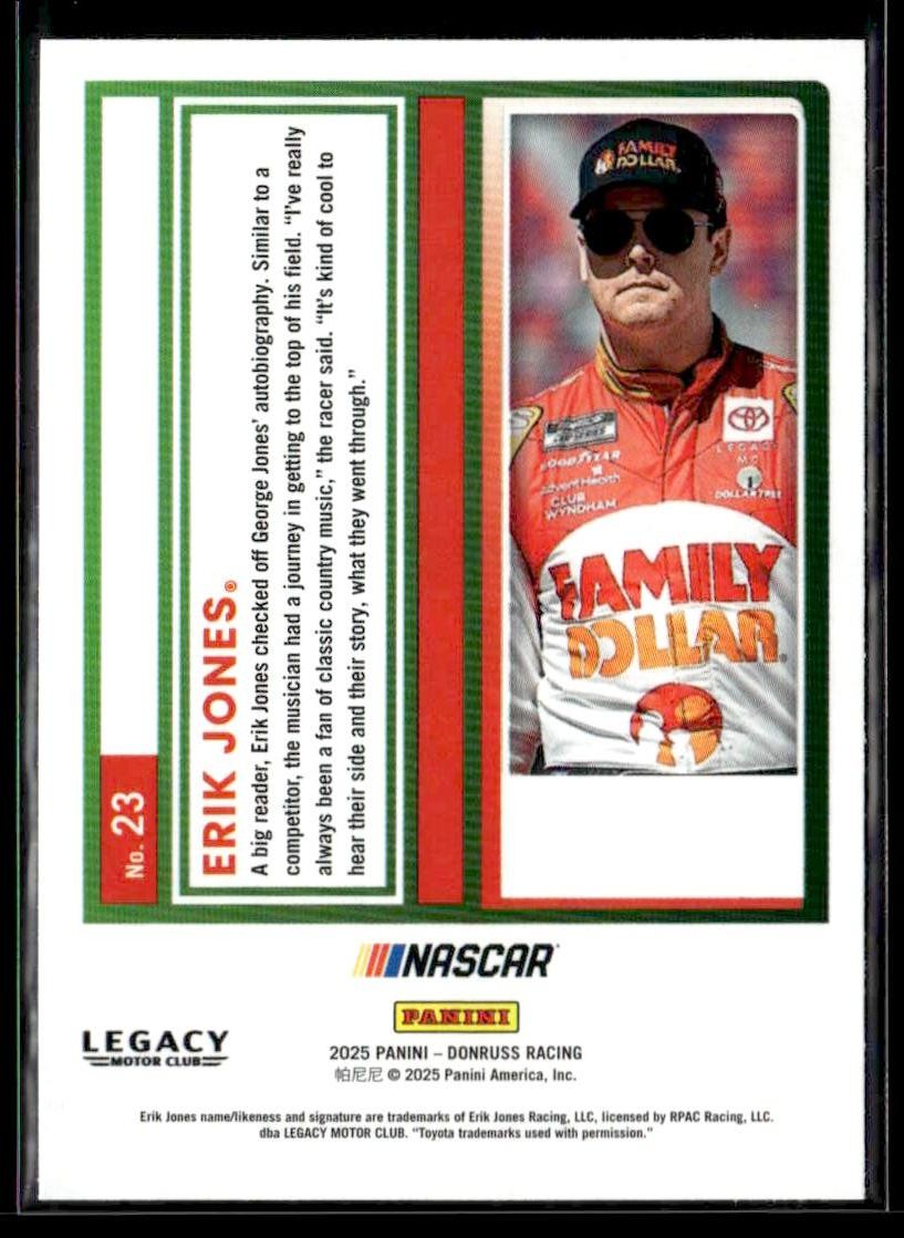 2025 Donruss #23 Erik Jones