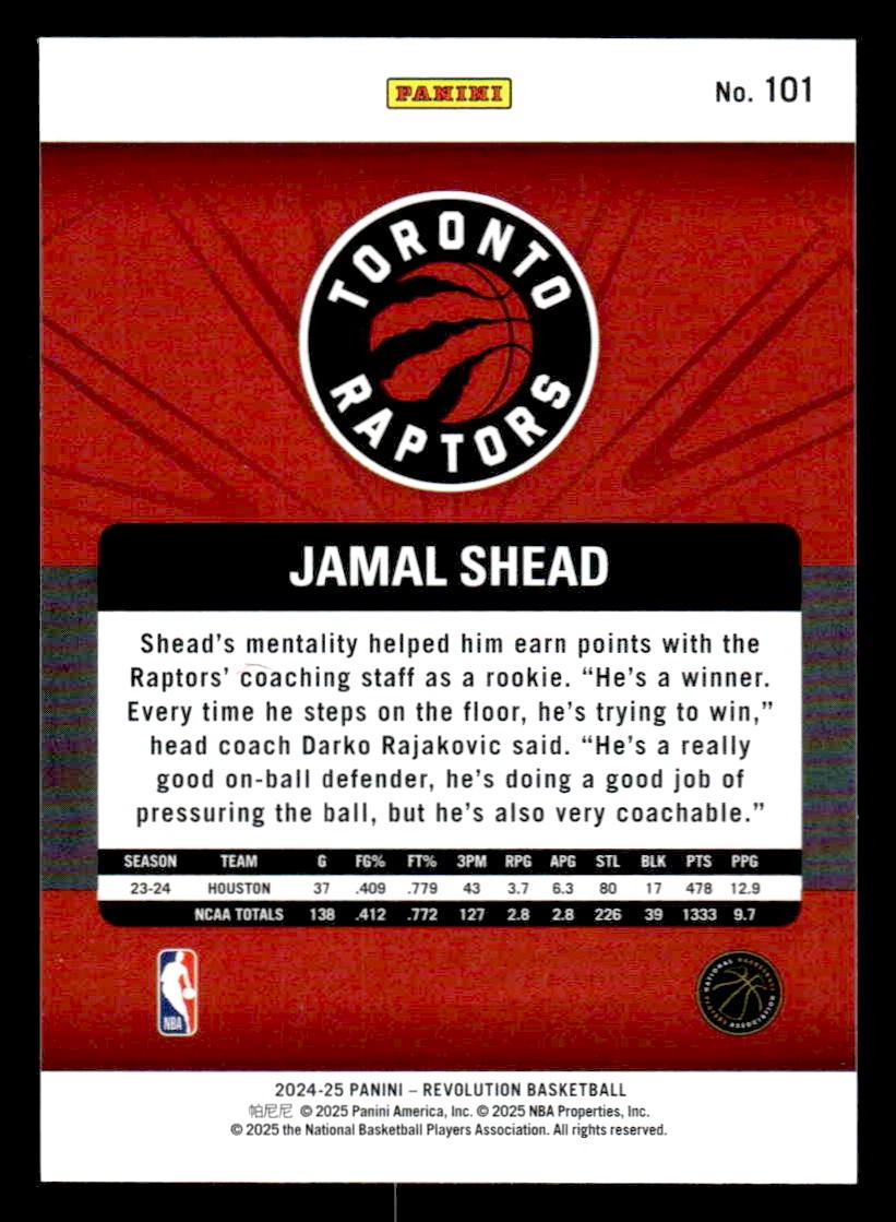 2024-25 Panini Revolution #101 Jamal Shead