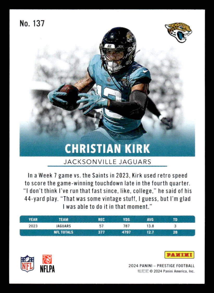 2024 Panini Prestige #137 Christian Kirk