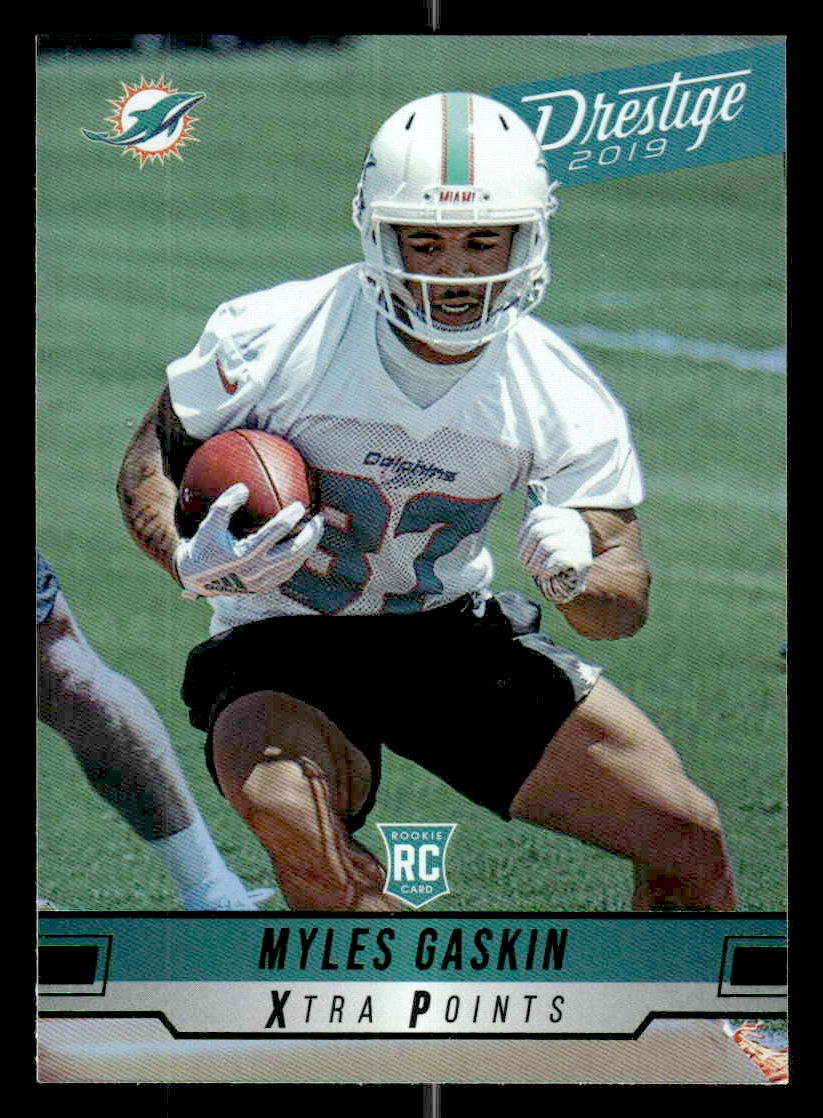 2019 Panini Prestige #227 Myles Gaskin Xtra Points Green