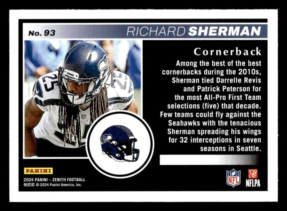 2024 Panini Zenith #93 Richard Sherman