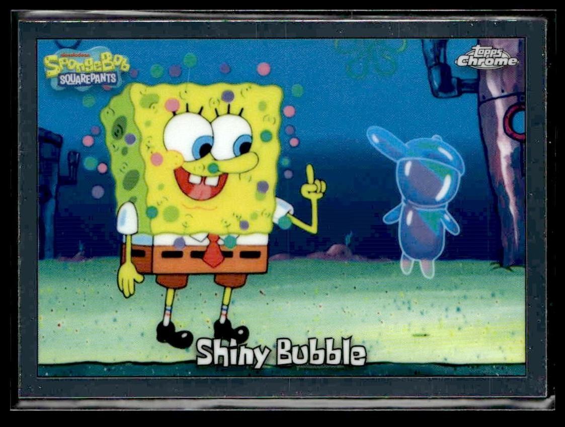 2025 Topps Chrome SpongeBob SquarePants 25th Anniversary #36 Shiny Bubble
