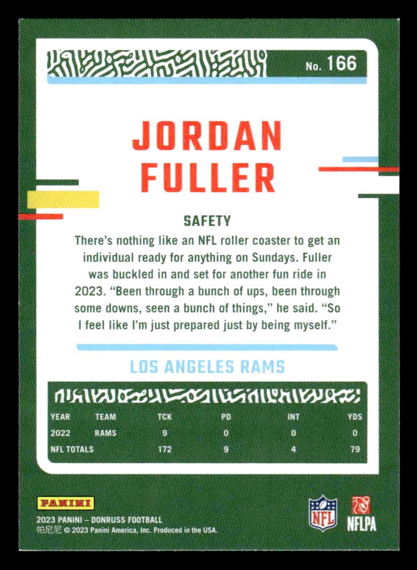 2023 Donruss #166 Jordan Fuller