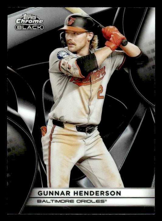 2025 Topps Chrome Black #3 Gunnar Henderson
