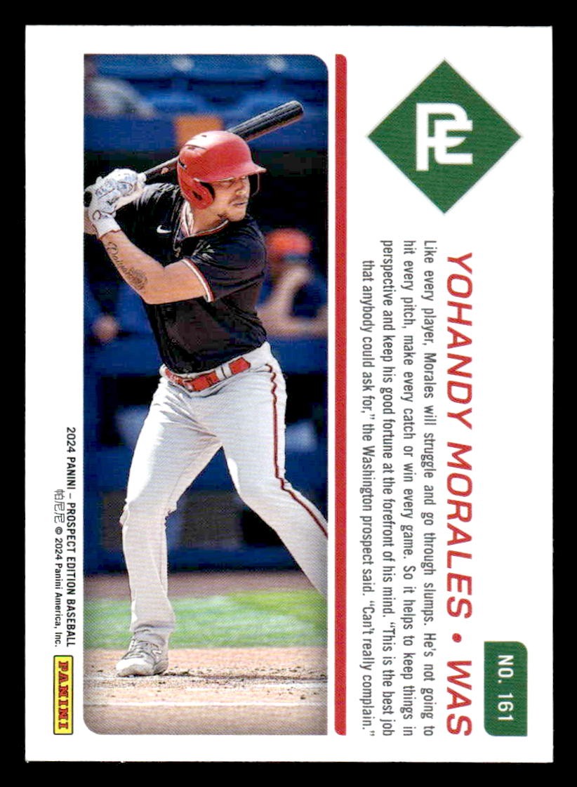 2024 Panini Prospect Edition #161 Yohandy Morales