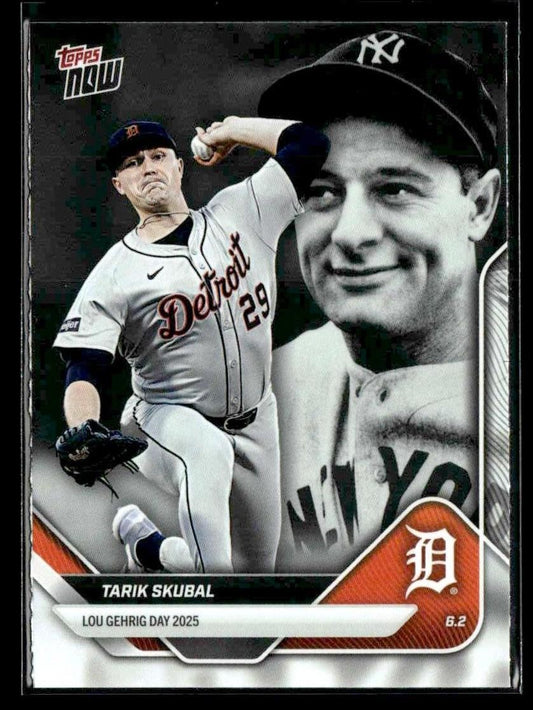 2025 Topps Now Lou Gehrig Day: Presented by Sarah Langs #LGD-TS Tarik Skubal