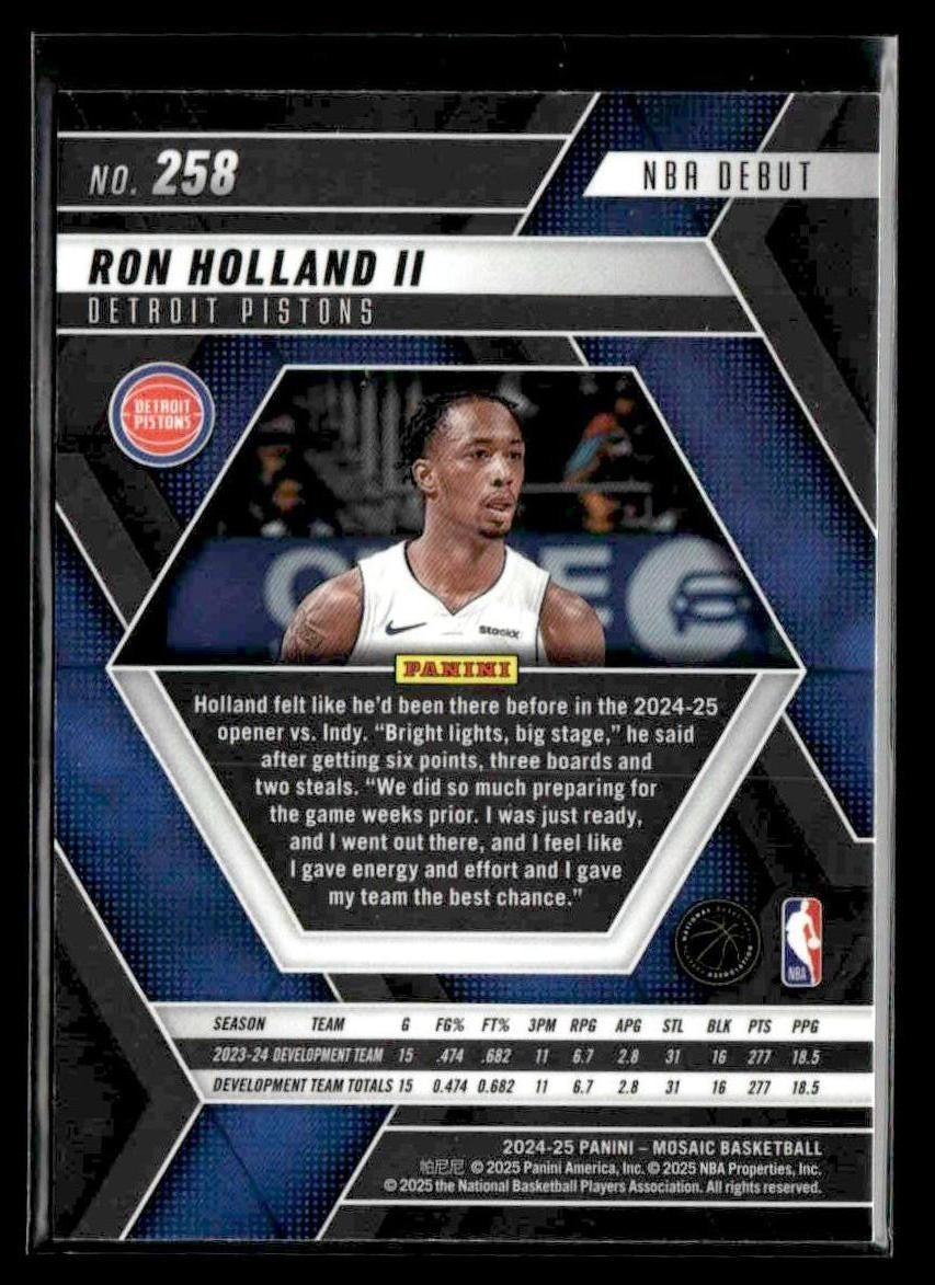 2024-25 Panini Mosaic #258 Ron Holland II