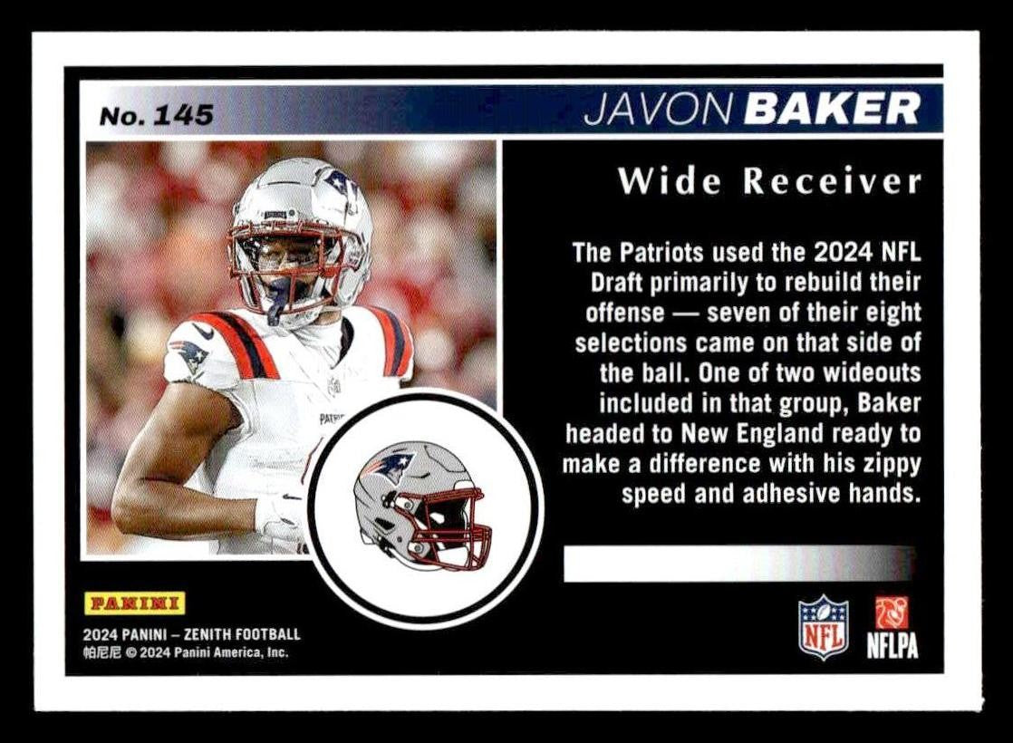 2024 Panini Zenith #145 Javon Baker