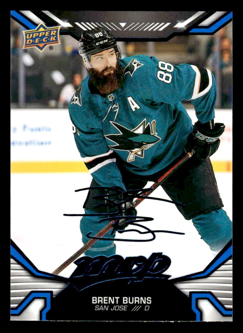 2022-23 Upper Deck MVP #20 Brent Burns Blue Script