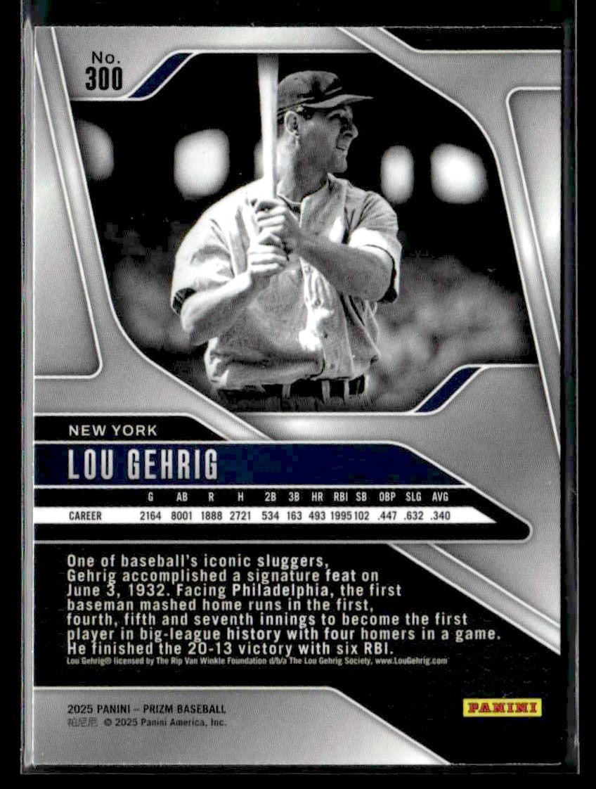 2025 Panini Prizm #300 Lou Gehrig