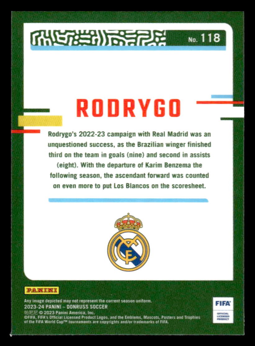 2023-24 Donruss #118 Rodrygo Optic