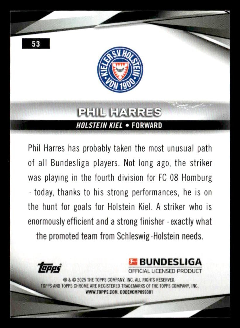 2025 Topps Chrome Bundesliga #53 Phil Harres