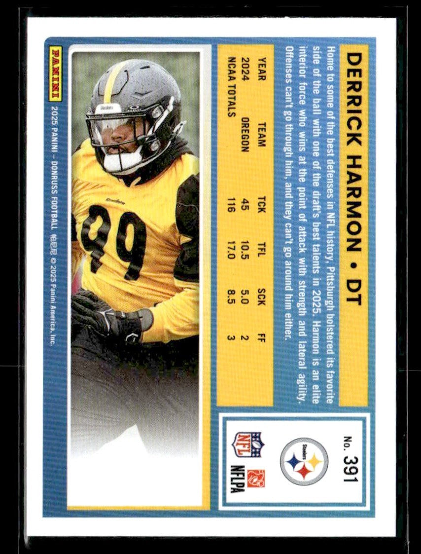2025 Donruss #391 Derrick Harmon Rated Rookie