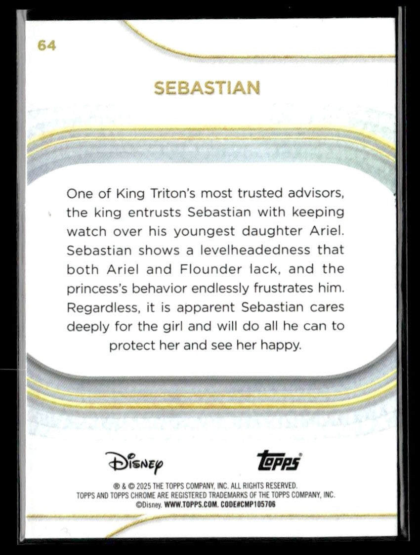 π Sebastian β 2025 Topps Chrome Disney #64 π