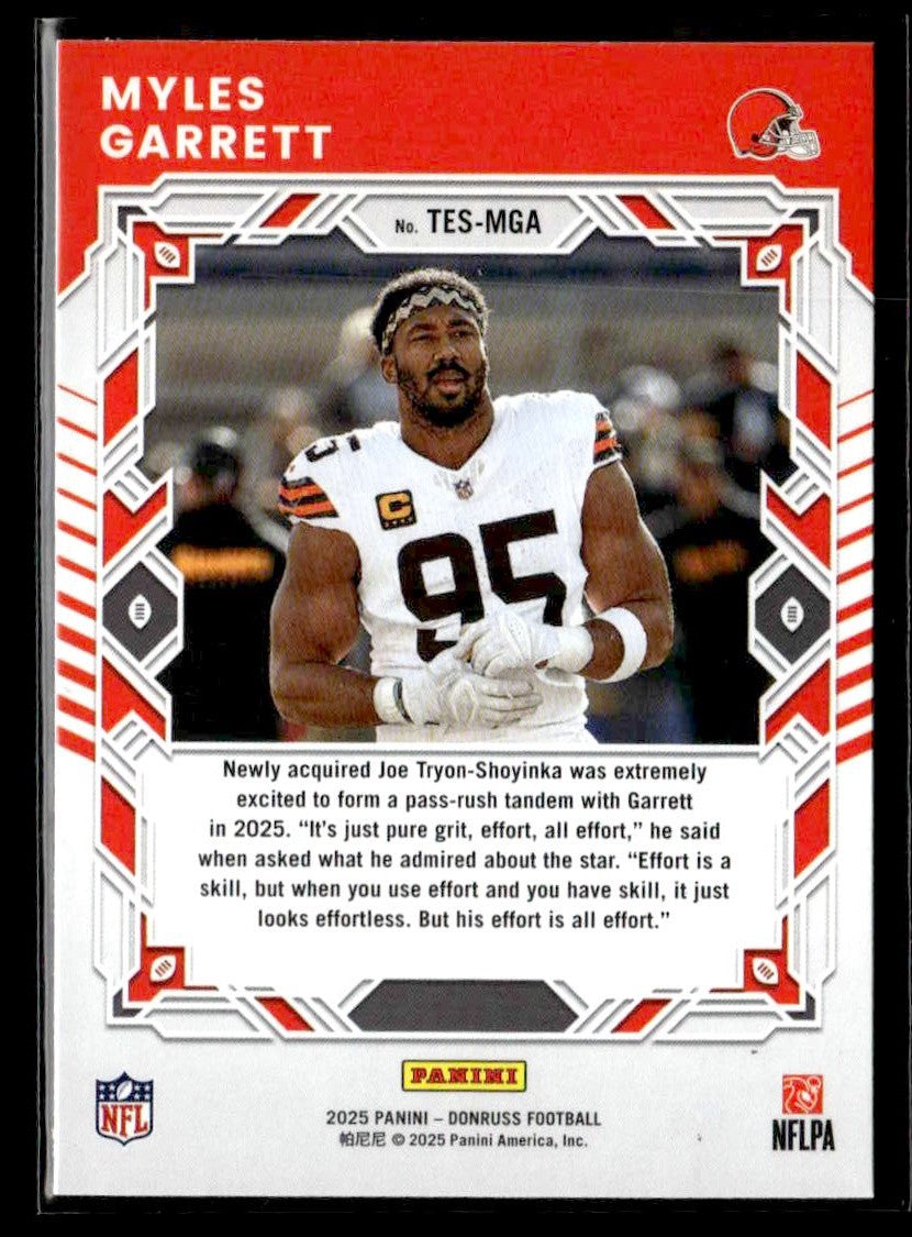 2025 Donruss #TES-MGA Myles Garrett Elite Series