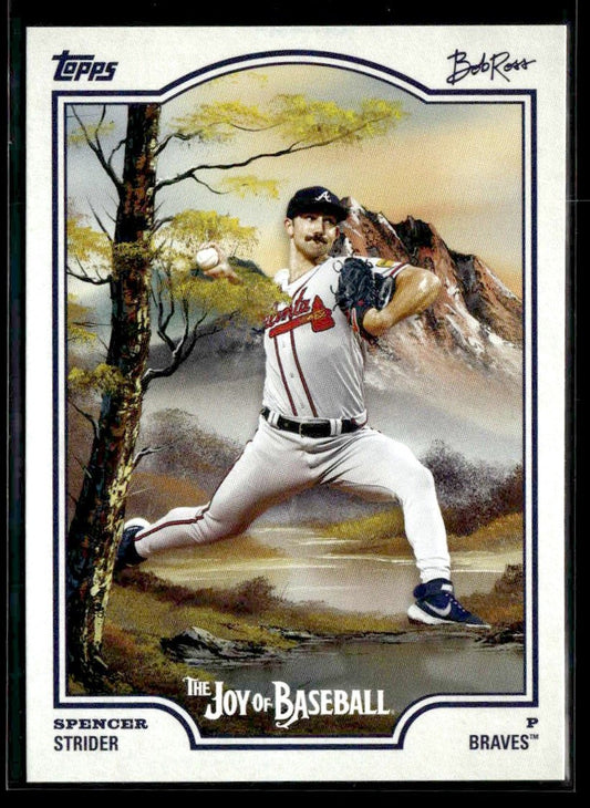 2025 Topps x Bob Ross: The Joy of Baseball #2 Spencer Strider