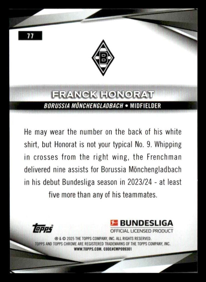 2024-25 Topps Chrome Bundesliga #77 Franck Honorat
