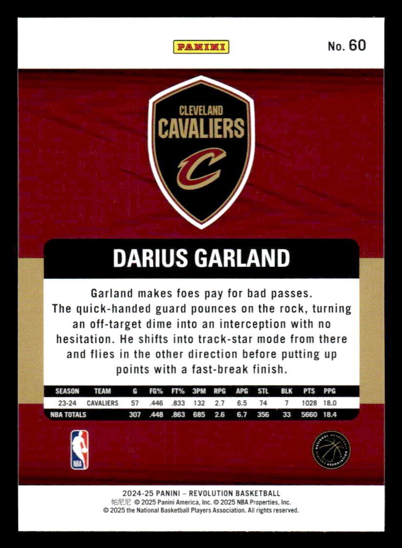 2024-25 Panini Revolution #60 Darius Garland
